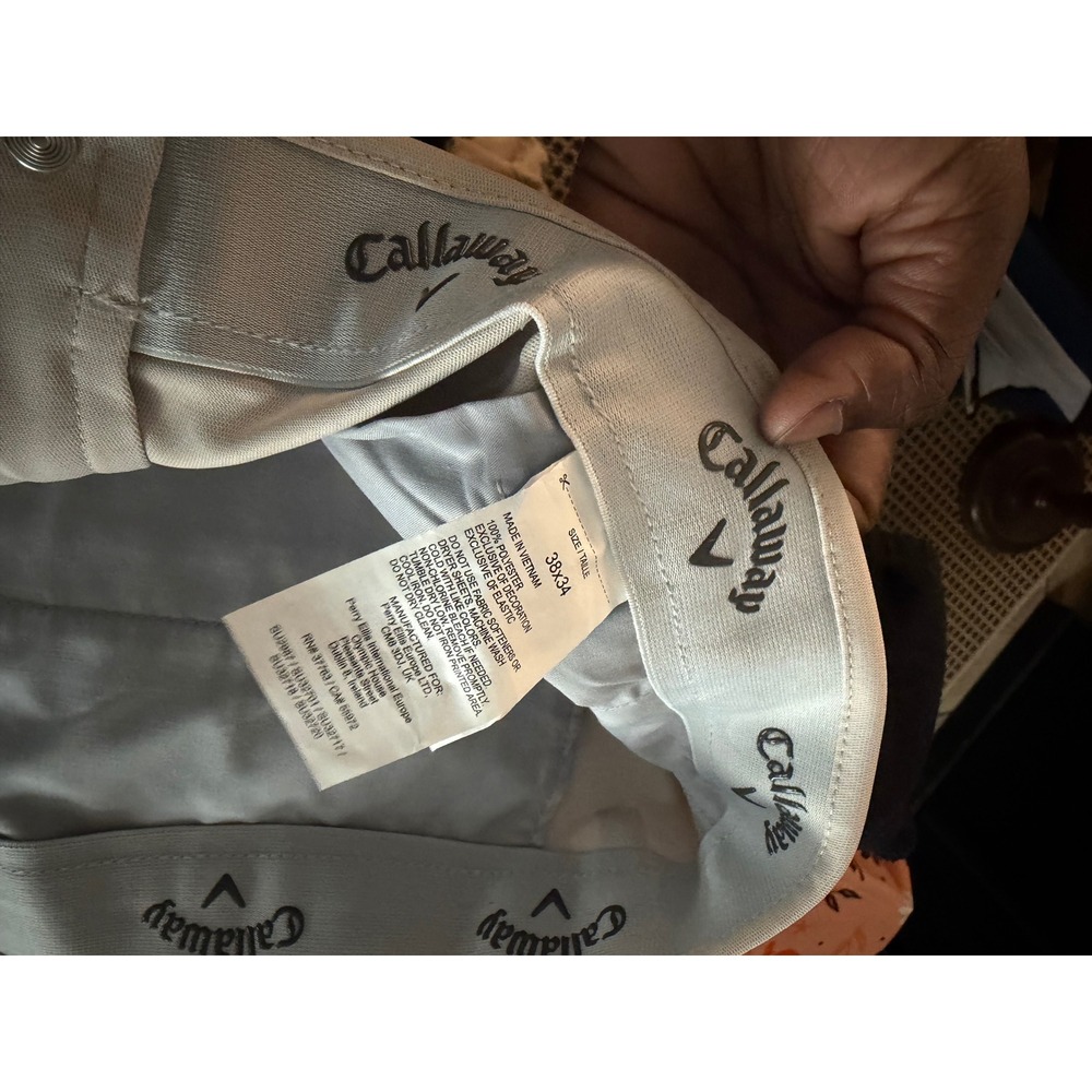 Callaway Pro-Spin 3.0 Mens Golf Pants 38x34 Beige Active Waistband NWT - Picture 4 of 7
